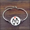 Braccialetti con ciondoli Gay Lesbian Pride Rainbow Sign Bangle For Wome Bracciale da uomo in vetro rotondo Moda Amicizia Gioielli Lgbt In Bk 288 G Otnap