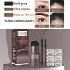 Ögonbrynsförstärkare Makeup 2023 One Step Eyebrow Stamp Shaping Kit Brow Set Pen Women Waterproof Contour Stencil Tint Natural Stick Hairline Enhance