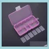 Storage Boxes Bins 10 Grid Slots Clear Plastic Box Adjustable Jewelry Organizer Fashion Sn663 Drop Delivery Home Garden Housekee O Dhyyu