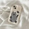 Cute Plush Pet Cat Phone Case for iphone 14 plus 13 12 11 pro max