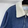 Men's Jackets designer 22 Winter new P warm and thickened denim coat for men women UFFN