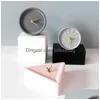 Skrivbordklockor Kort sängklockan Sweep Second Cement Bedroom Electronic Digital Watch Masa Saati Home Decor EK50TC Drop DH71D