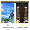 Solar Wall Lights Spotlight Dubbele hoofden Outdoor binnen LED Landschap Spot Licht Waterdicht Zonlicht Gedreven Lamp 3 Modi