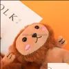 Nowatorskie przedmioty hurtowe małe pluszowe lalka mini hine słońce lw wisiorek torba na książki Kluczowa łańcuch Drop dostaw