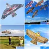 Kite Accessories 50 Pcs Flying Bird Flat Eagle Wholesale With 100 Meter Line Kids Gifts Outdoor Toys Drop Delivery Sports Play Dhw0Q