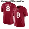 Özel Futbol Forması 55 Junior 5 Reggie Seau Marcus Bush Allen Beyaz Kırmızı NCAA Koleji Erkek Futbol Erkekleri WOM