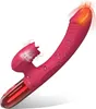 Masturbator Sex Toy Heating Rabbit Vibrator for Womens Pleasure Clitoralis Stimulator 10 Powerful Vibration Mode with Licking G Spot Female Adult SM19