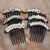 Strass haarkam voor vrouwen imitatie parel haarspelden meisje vintage haarspeld trouwfeest hoofddeksels mode haaraccessoires