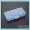 Storage Boxes Bins 10 Grid Slots Clear Plastic Box Adjustable Jewelry Organizer Fashion Sn663 Drop Delivery Home Garden Housekee O Dhyyu