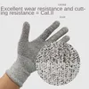 1 Pair Anti Cut Gloves High Performance Level 5 Protection Golves Knife Resistant Kitchen Home Clothing
