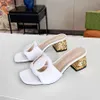 مصمم فاخر G Sandals Fashion GGITY SLIDS Sandal Woman Woman Shoes Flip-Flops Slippers Leather Sandal Women GFHDF