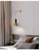 Wandleuchte Nordic Modern E27 LED Wandleuchte Gold Schwarz Innenbeleuchtung Home Decor Schmiedeeisen Flurleuchten