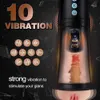 Masturbator Sex Toy Automatic Male Cup met 7.1in rrealistische pocket pussy zuigen S 5 zuigmodi en 10 trillingen AFSP