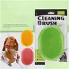 Dog Grooming Pet Needle Comb Durable Doublesided Bathing Brush Plastic Mas Beauty Bristle Floating Hair Remove Tools Drop Delivery H Dh8Vt