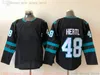 영화 대학 아이스 하키는 유니폼을 입는 저지 스티치 39Logancouture 48TOMASHERTL 65ERIKKARLSSON BLANK BLACK GREEN WHITE MEN JERSEY3873894