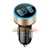 CC350 Auto Accessories Dual USB Digital Display Car Charger Portable Car Cigarette Lighter With LED Display Car Charger