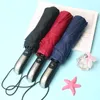 Volledige automatische vouwparaplu voor huishoudelijke zaken 10 Bone Double Rain/Shine Umbrella LK411