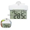 Desk Table Clocks Transparent Window Style Mini Lcd Display Digital For Indoor Outdoor Use Sucker Wall Hanging Temperature Drop De Dhzyi