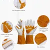 1 Pair Working Welding Gloves Hands Protection Thorn Proof Anti-Puncture Wear-Resisting Gardening Clothing