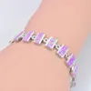 Link Armbanden Groothandel Retail Fashion Fine Pink Fire Opal Bracelet 925 Sterling Sliver Jewelry for Women BNT1522004