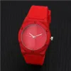 Hommes Mode Gelée Gel Quartz Montre Femmes Sport Hommes Femmes Rose Rouge Silicone Montre-Bracelet Relogio Masculino278i