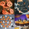 Stampi da forno ZK20 Acciaio inossidabile Pipistrello di Halloween Fantasma Cookie Cutter Cake Decorating Fondente Cutter Biscotti Biscoito Mold Decor Tool