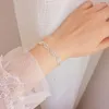 Link Bracelets Fashion 925 Sterling Silver Bangle Bracelet Fine Wedding Jewelry Hollow Lace Hand Chain & Amp Bangles For Women Gift