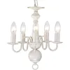 Kroonluchters vintage kroonluchter witte hanger lampen loft woonkamer eetkamer slaapkamer keuken binnen verlichting glans armaturen licht