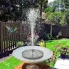 Садовые украшения мини -солнечный фонтайн водопад бассейн пруд птицы ванны панель плавучий