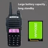 Walkie Talkie 4pcs ترقية Baofeng UV-82 8W UHF VHF Huateur CB Radio Transceiver 10km طاقة عالية المدى محطة لحم الخنزير