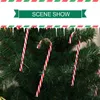 Juldekorationer 6st Candy Cane Ornaments Home Wedding Party Xmas Tree Hanging Decoration Pendant år 2022 Navidad