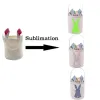 Sublimation Easter Eggs Bucket Festive DIY Blank Bunny Basket Long Ears Rabbit Basket Kids Toy Storage Bag Party Tote Bags FY5121 Wholesale EE