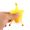 Nouveauté jouets délicats poulet et œufs porte-clés Squishy pressant jouet drôle mignon