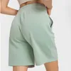 L-339 Pantaloncini da yoga in cotone corto a vita bassa per pendolari Loungeful Pantaloncini sportivi da tennis lavabili in lavatrice Pantaloni sportivi da donna Daily Stride Swe2164