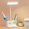 Lampes de table lampe LED avec ventilateur de protection des yeux de bureau dimmable de lecture pour le porte-t￩l￩phone du t￩l￩phone pour enfants