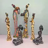 Decorative Figurines Home Decor Statues Sculpture House Decoration Living Room 2022 The Exotic Beauty Black Candlestick Aesthetic