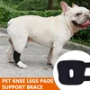 Köpek Giyim 1 PC PET Diz Pedleri Bacak Hock Eklemi Sarma Nefes Alabalık Yaralanması için Destek Bacakları Kurtarma Koruyucu Bandajı Koruyor