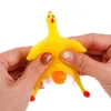 Novelty Tricky Toys Chicken and Eggs Keychain Squishy Squeezing Funny Toy Cute