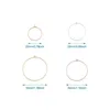 Hoop Earrings 240PCS/Box Mix Color Brass Wine Glass Charm Rings For DIY Jewelry Accessories Making Handicrafts