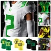 NCAA College Oregon Ducks Justin Herbert CJ Verdell Kayvon Thibodeaux Tyler Shough DJ Johnson Custom Football Jerseys Green White Black Men Women Youth