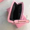 24x14x8cm Classic P Buckle Pink Makeup Make Score Sage Cosmetic Bag с коллекцией подарочной коробки ITEM214R