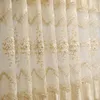 Curtain Turkish Water-soluble Embroidered Curtains Finished Custom Blackout For Living Dining Room Bedroom