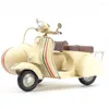 Decorative Figurines Retro Italy Style Handmade Metal Motorcycle Model Manual Home Decoration Art And Crafts For Birthday