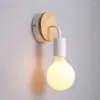 Lampes murales moderne simple fer art lumière LED avec prise lampe chambre éclairage salon lumières E27
