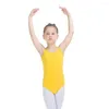 Stage Wear Cotton/Lycra Camisole Dance Letard Gold Gymnastics Ginásticos Meninas Bodysuit Kids Uniformes Escolares