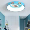 مصابيح السقف الحديثة LED LED لغرفة نوم معيشة جولة إضاءة داخلية ديكور غرفة الأطفال NORDIC قلادة