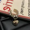 Rücken Ohrringe Luxus Gold Doppel Kreis Perle Ohr Manschette Schöne Perlen Clip Auf Für Frauen Chic Gefälschte Piercing Herz Earcuff schmuck 2022