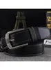 Belts 2022 Design Belt Men Youth Versatile Double Car Line Retro Fashion Leisure Simple Trouser Pin Buckle Business 115CM