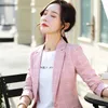 Frauen Anzüge Vintage Stilvolle Plaid Jacke Dünne Koreanische Casual Kragen Langarm Arbeit Büro Dame Alle-spiel Blazer frauen