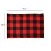 Table Cloth Tablecloth Christmas Decorations Plaid Placemats Dining Knife Fork Plate Placemat